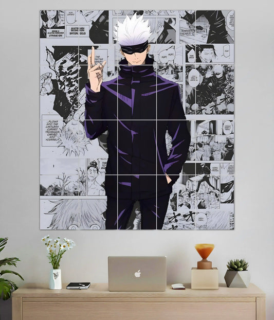 Gojo Satoru Infinity 20-Piece Split Poster Main Image - Everanta