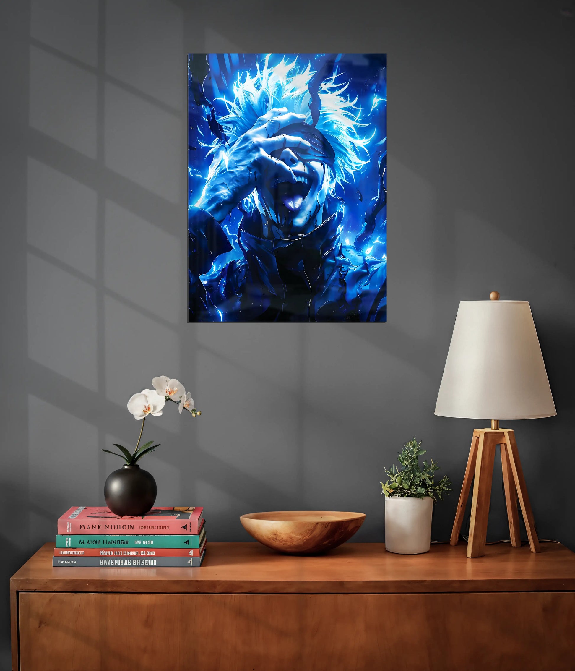 Gojo Satoru – Limitless Awakening Metal Poster on Wall - Everanta