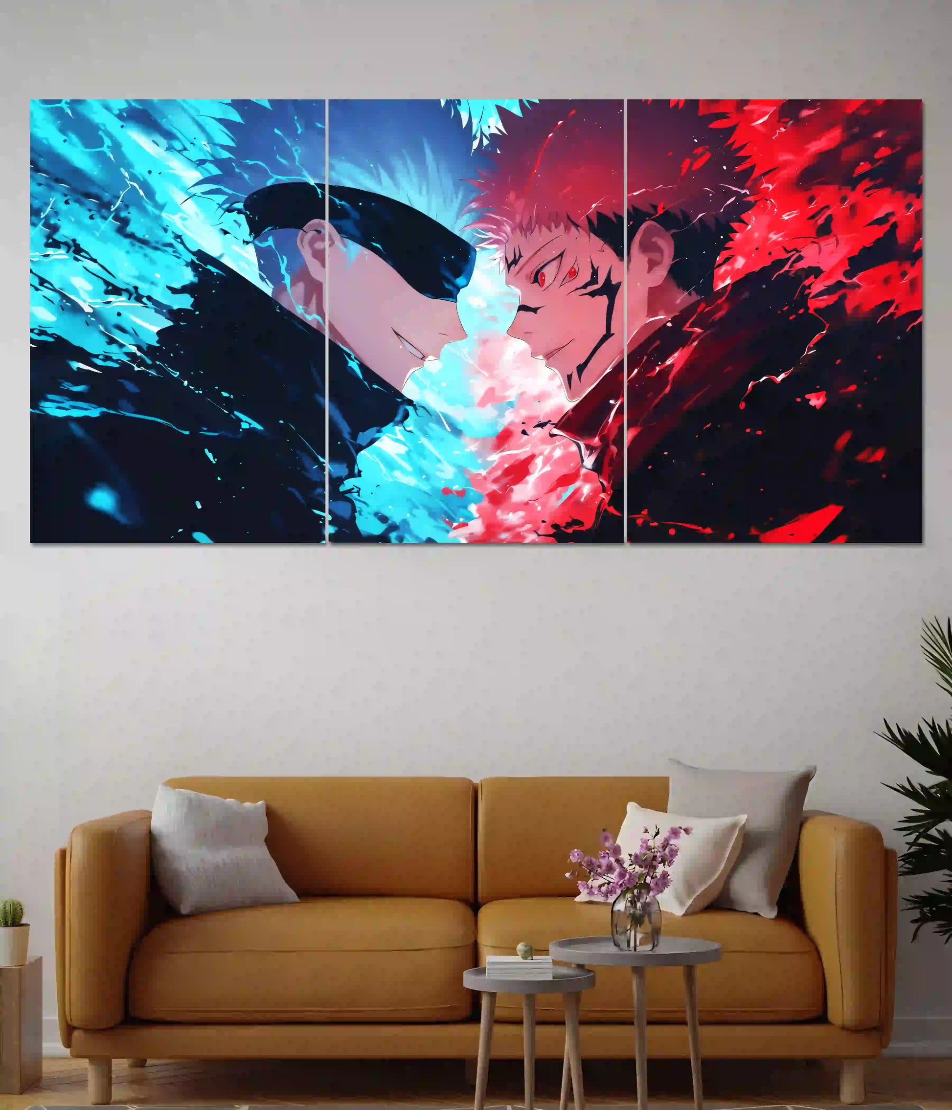 Gojo vs Sukuna Split Poster - Everanta