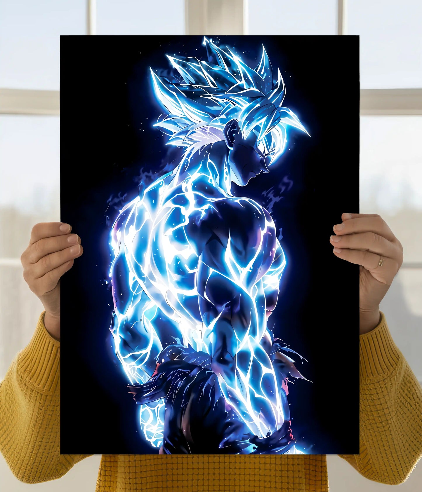 Goku – Electric Super Saiyan Blue Wall Poster Main Image - Everanta