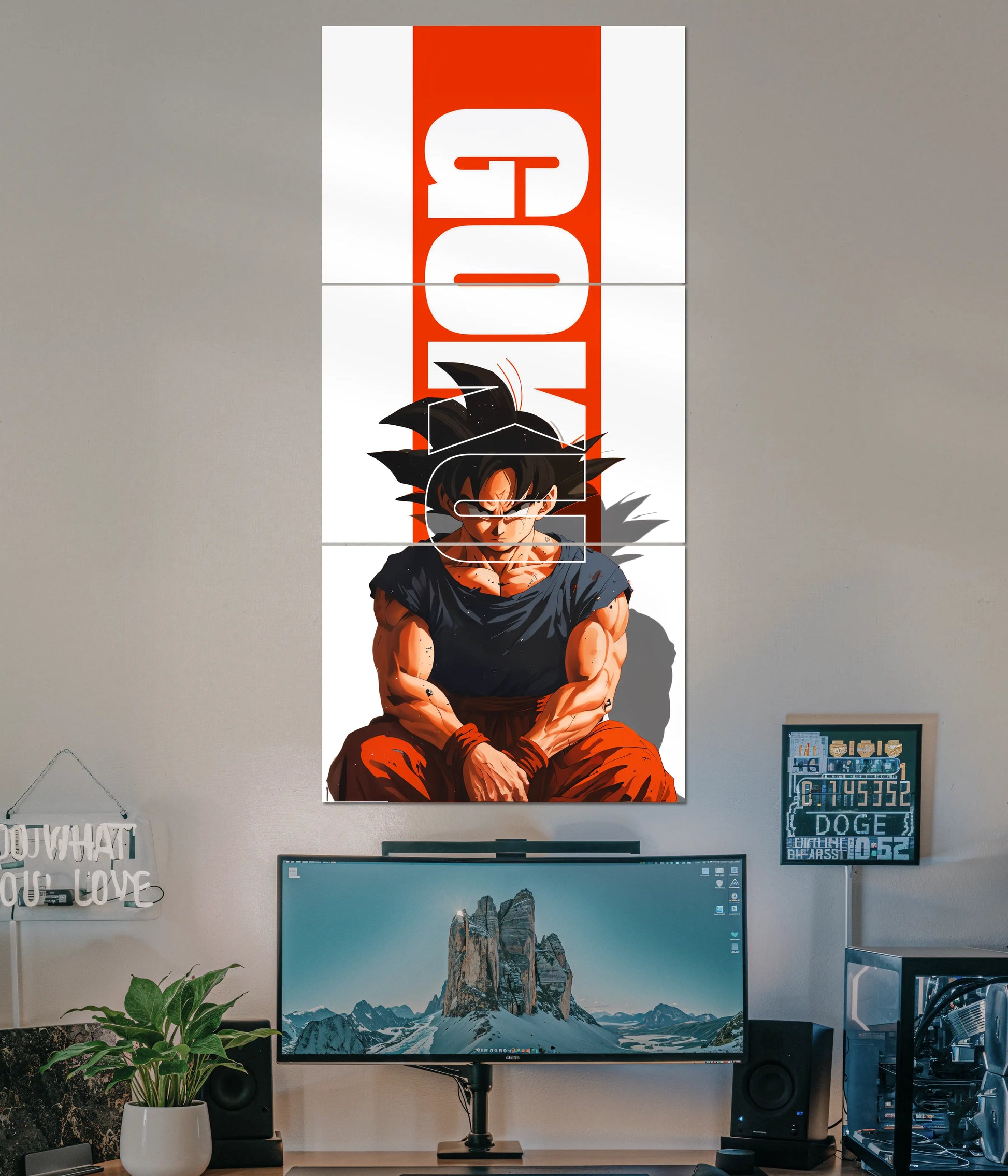 Goku Limit Breaker – Dragon Ball Z Split Poster Main Image - Everanta