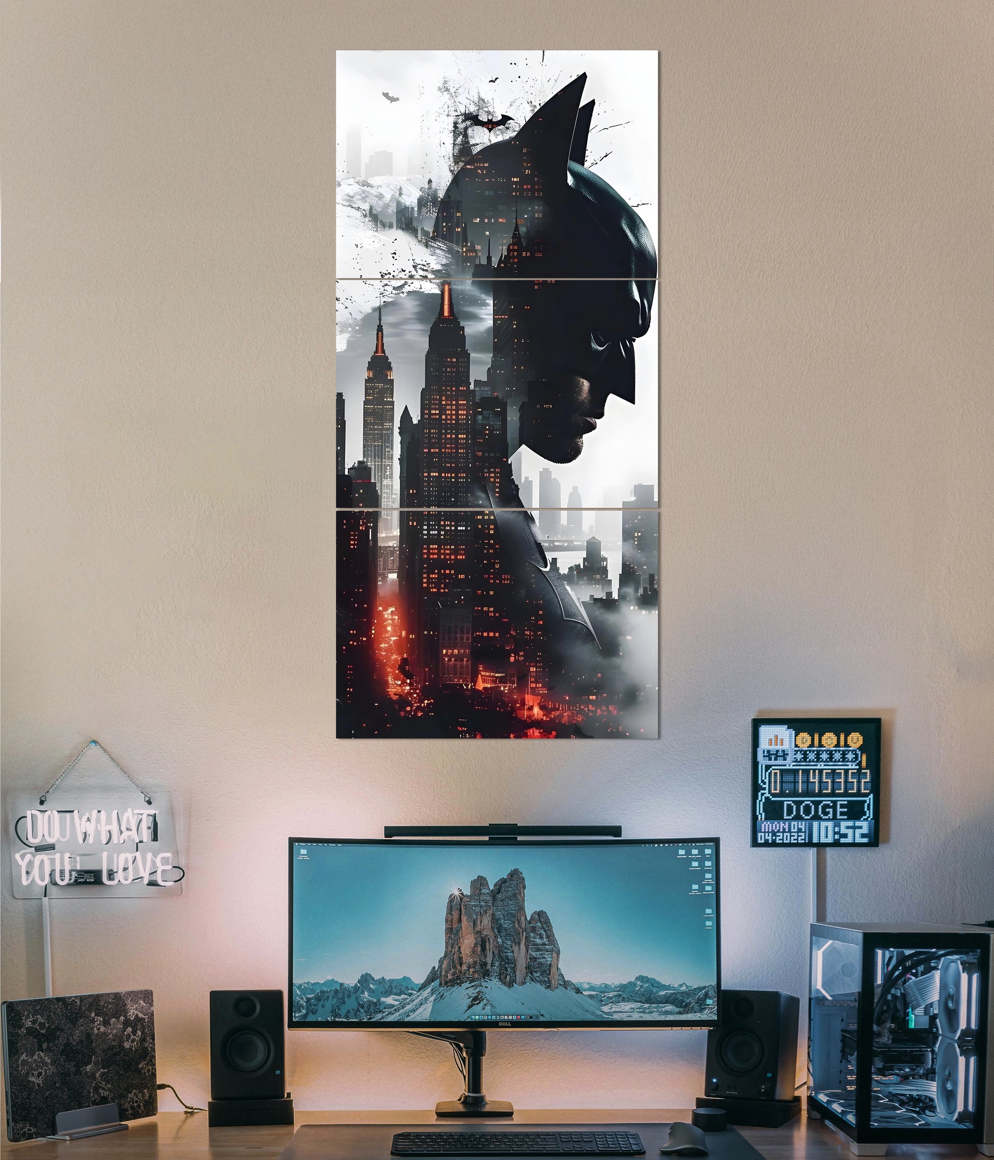 Gotham's Shadow – Vertical Batman Split Poster Main Image - Everanta