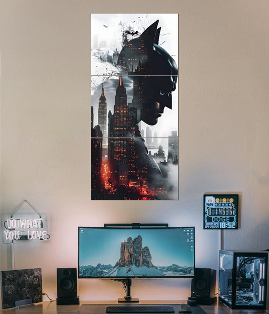 Gotham's Shadow – Vertical Batman Split Poster Main Image - Everanta