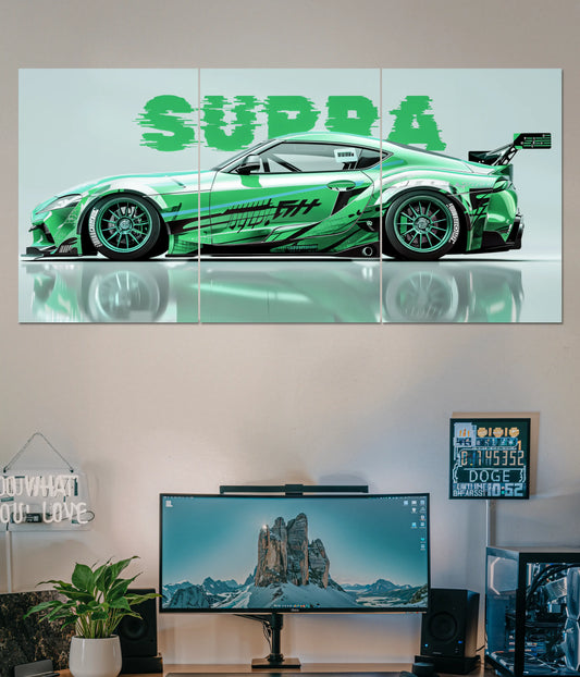 Green Supra Split Wall Poster Main Image - Everanta