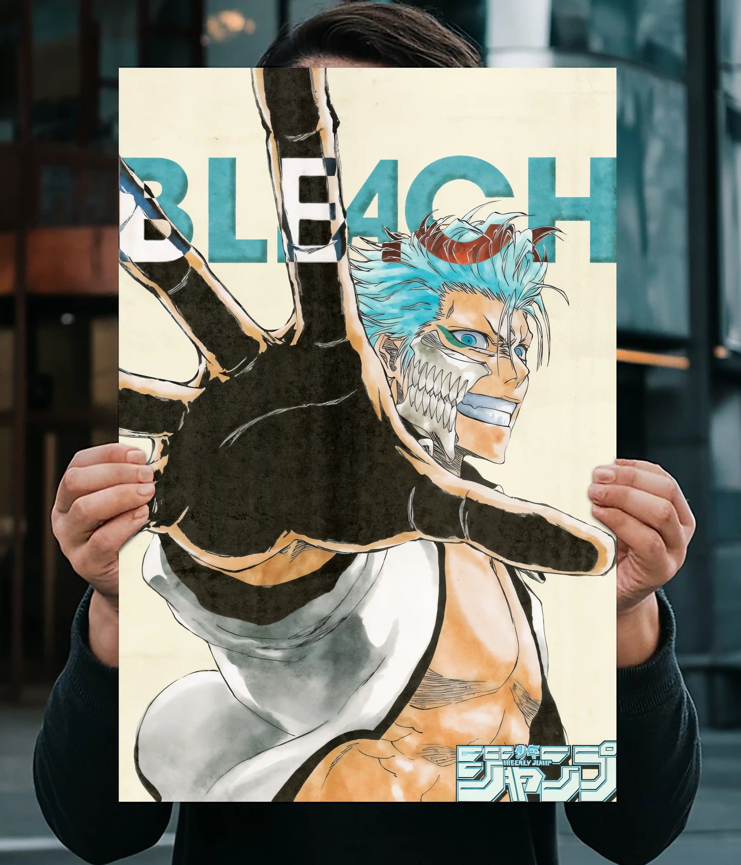 Grimmjow Jaegerjaquez Bleach Hand Strike Poster Main Image - Everanta
