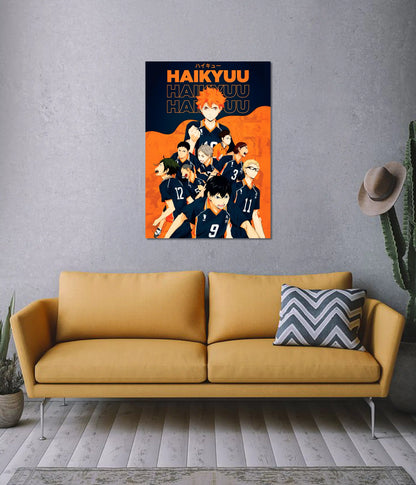 Haikyuu!! Karasuno Team Poster on Wall - Everanta