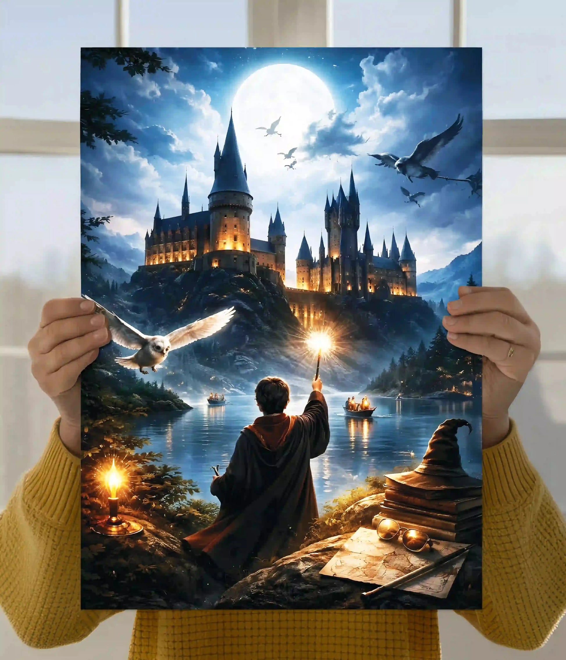 Harry Potter Hogwarts Moonlight Magic Wall Poster Main Image - Everanta