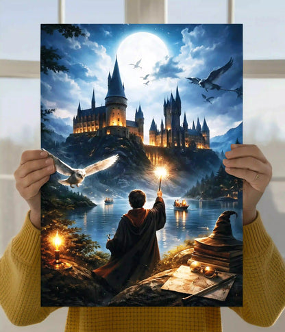 Harry Potter Hogwarts Moonlight Magic Wall Poster Main Image - Everanta