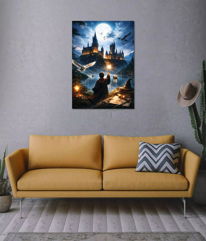 Harry Potter Hogwarts Moonlight Magic Wall Poster on Wall - Everanta