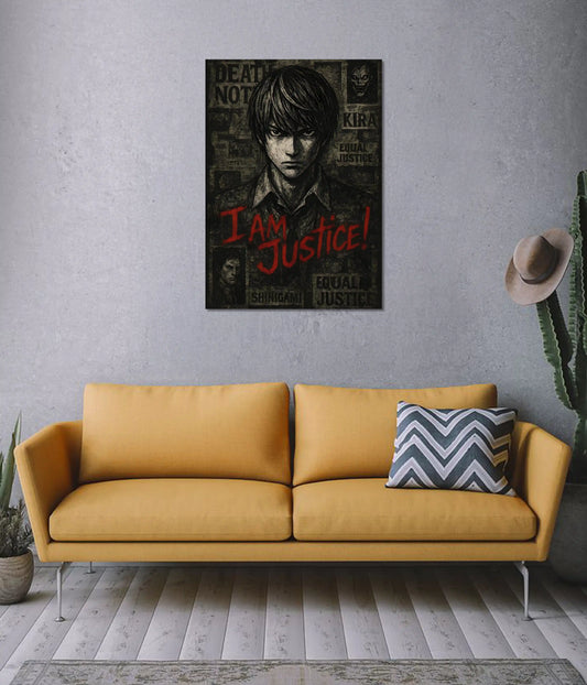I Am Justice – Kira Death Note Poster on Wall - Everanta