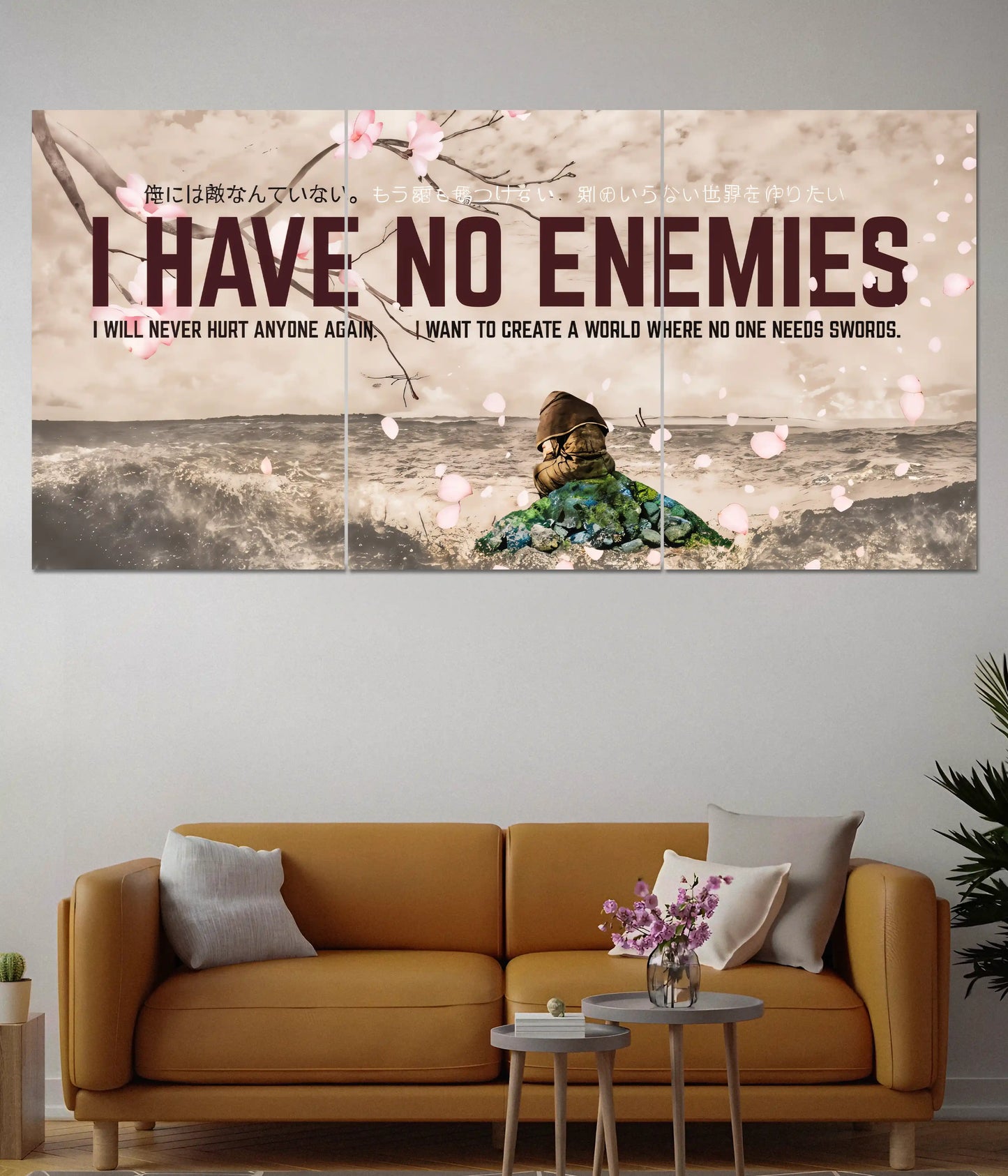 I Have No Enemies Anime Split Poster - Everanta