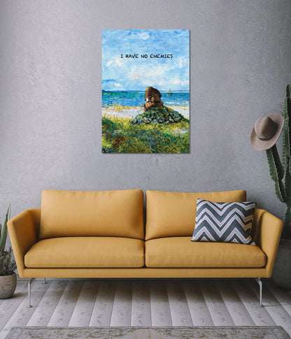 I Have No Enemies Peaceful Anime Wall Poster on Wall - Everanta