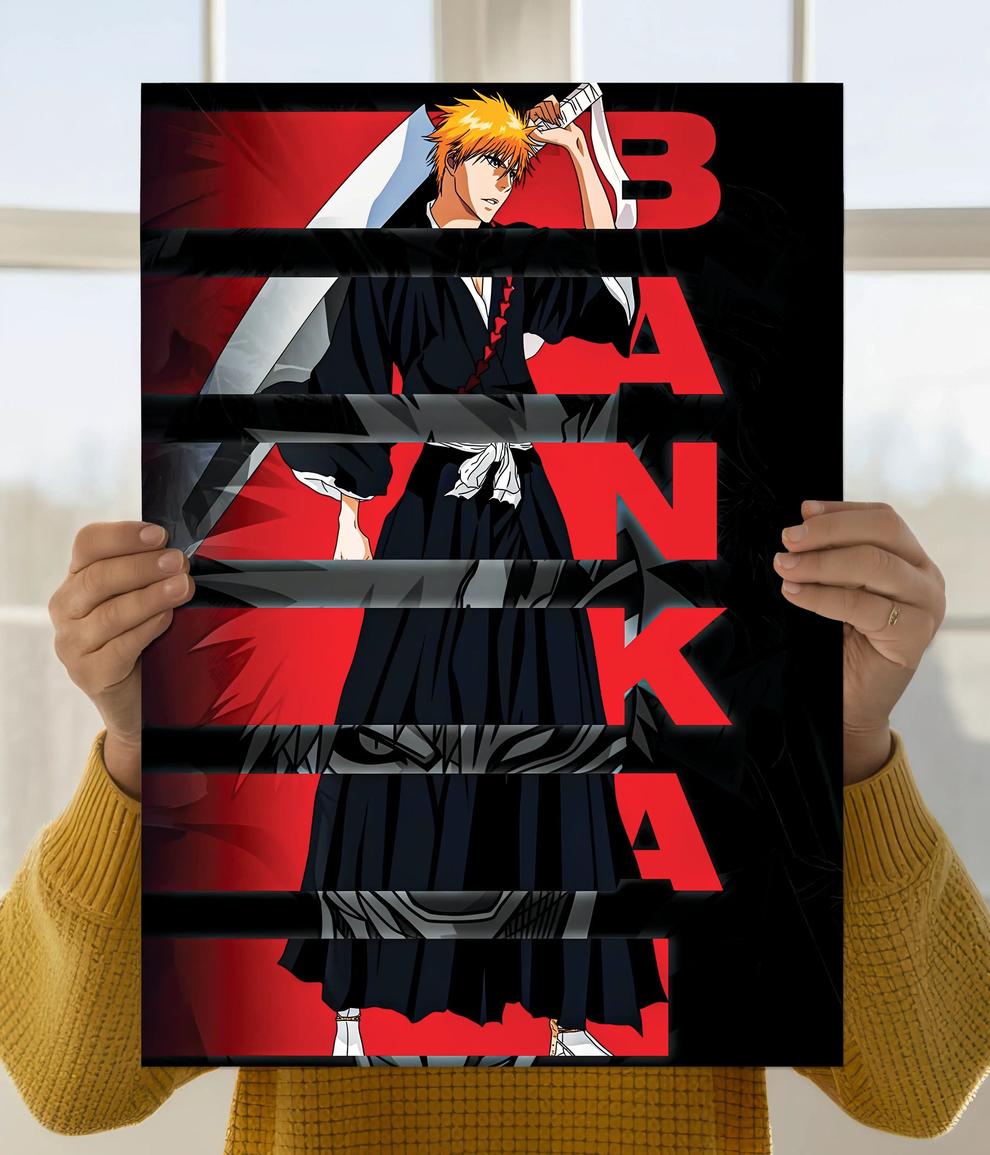 Ichigo Kurosaki Bankai – Bleach Wall Poster Main Image - Everanta