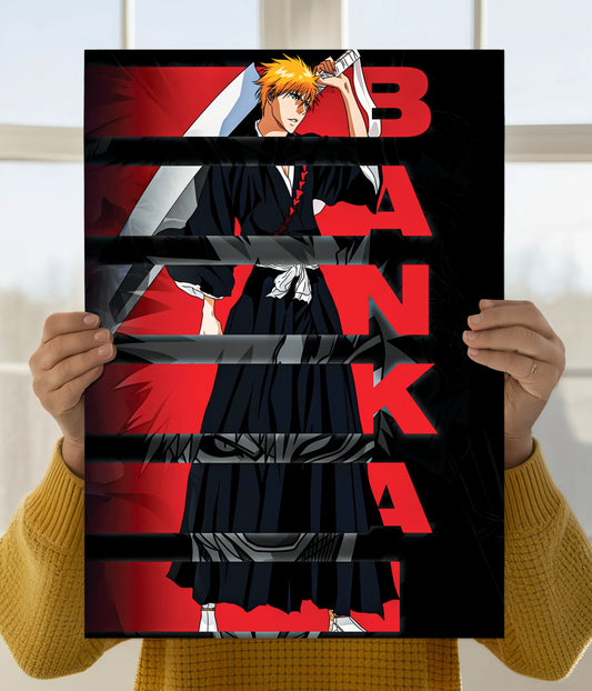 Ichigo Kurosaki Bankai – Bleach Wall Poster Main Image - Everanta