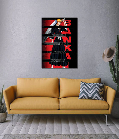 Ichigo Kurosaki Bankai – Bleach Wall Poster on Wall - Everanta