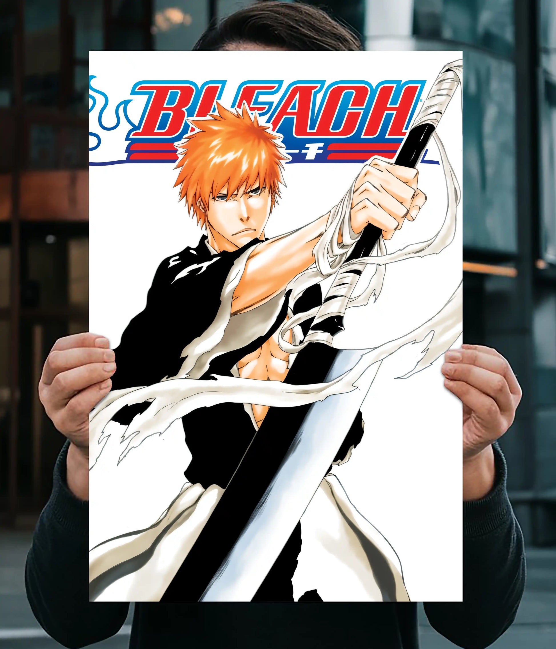 Ichigo Kurosaki Blade Stance Bleach Poster Main Image - Everanta