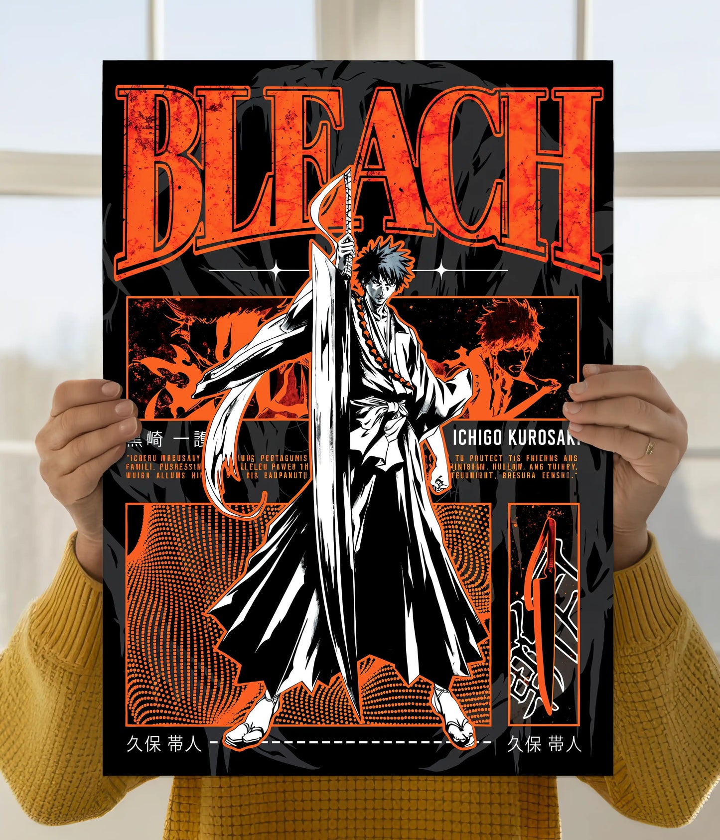 Ichigo Kurosaki Bleach Aesthetic Wall Poster Main Image - Everanta