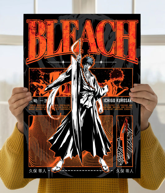 Ichigo Kurosaki Bleach Aesthetic Wall Poster Main Image - Everanta