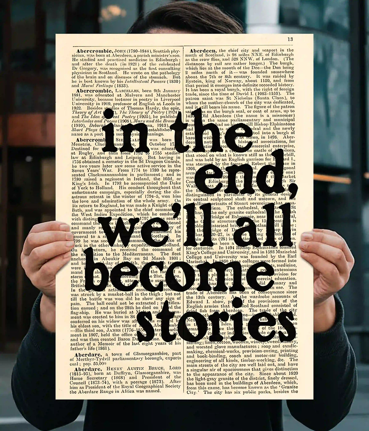 In The End We’ll All Become Stories Aesthetic Poster Main Image - Everanta