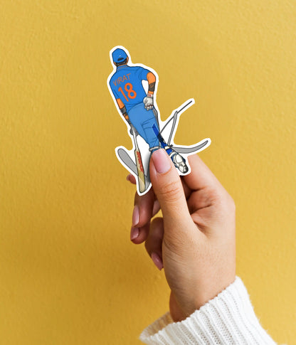 Indian Cricket Stickers Pack in Hand - Everanta