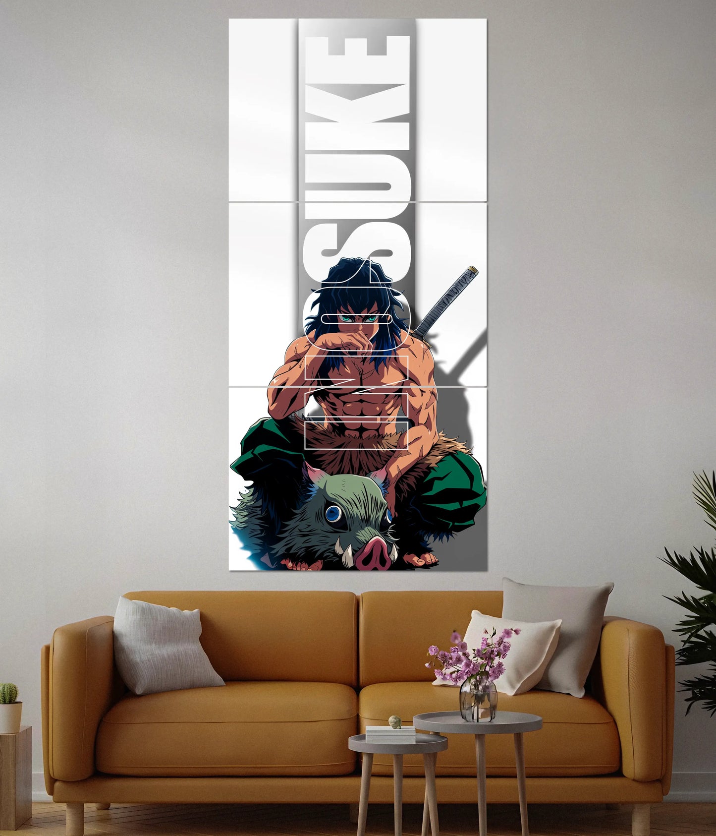 Inosuke Hashibira Split Poster - Everanta