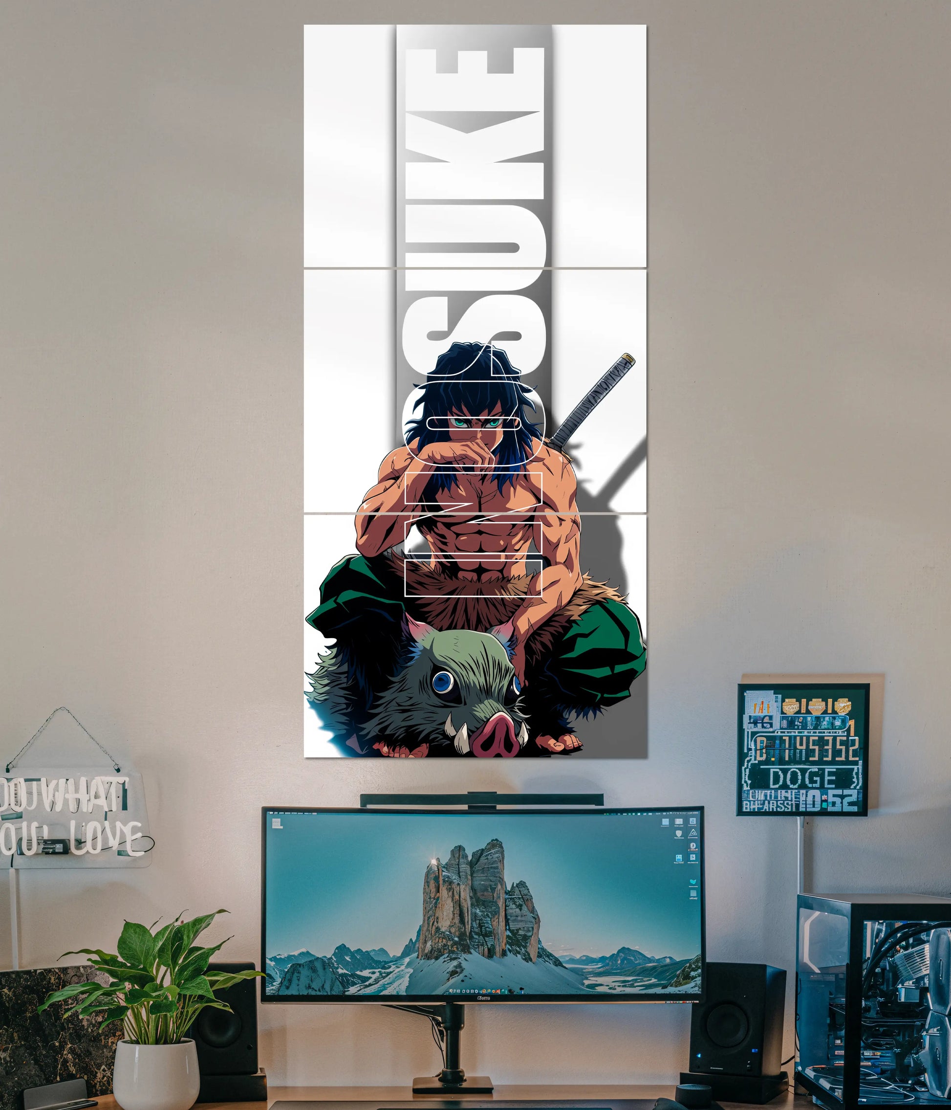 Inosuke Hashibira Split Poster Main Image - Everanta