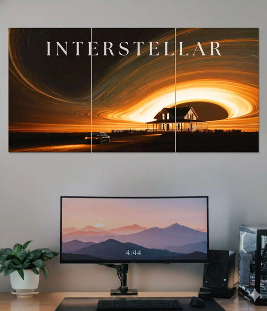 Interstellar Black Hole Split Poster Main Image - Everanta