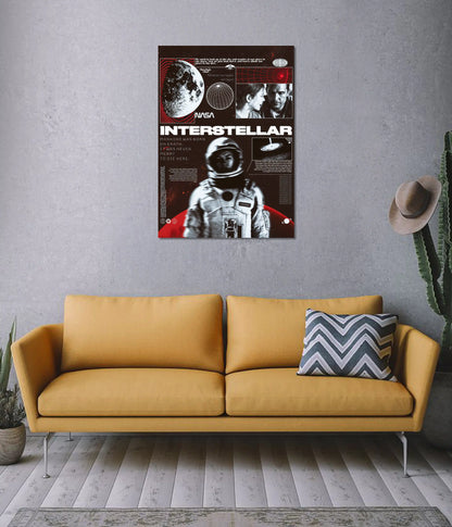 Interstellar Cosmic Journey – Movie Wall Poster on Wall - Everanta