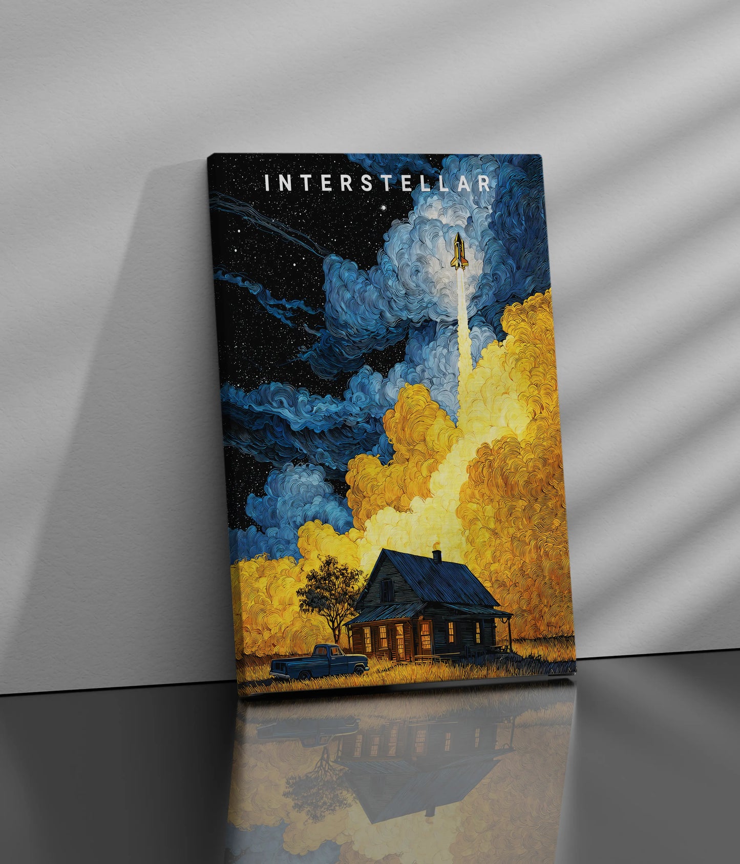 Interstellar: Journey Beyond the Stars Canvas Print Side Look - Everanta