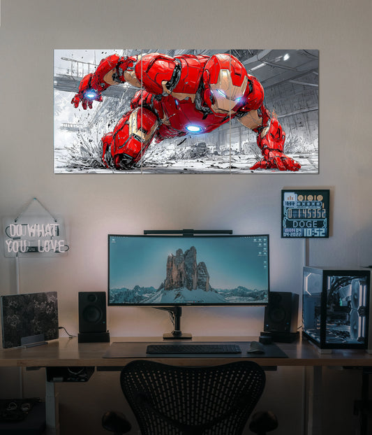 Iron Man Hulkbuster Split Wall Poster Main Image - Everanta