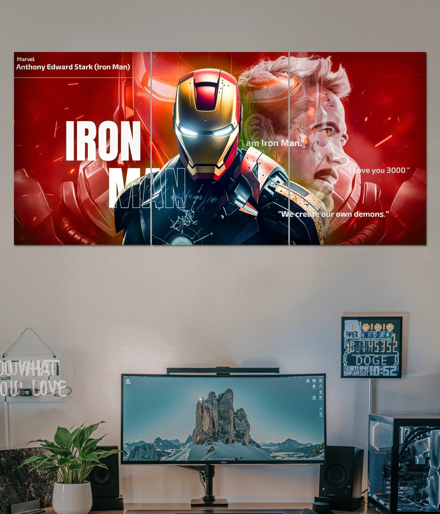 Iron Man – I Love You 3000 Split Poster Main Image - Everanta