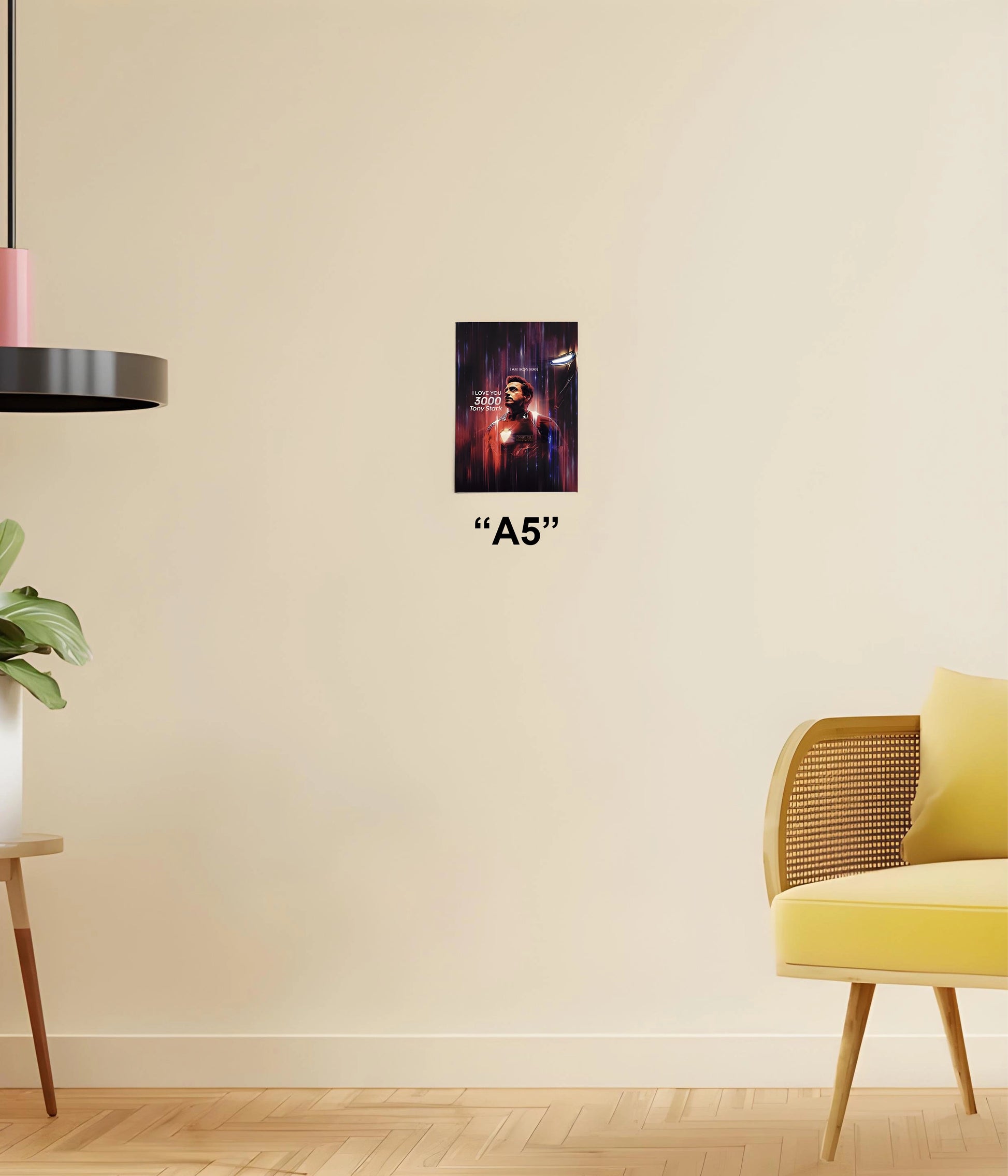 Iron Man "I Love You 3000" Tribute Poster A5 Size - Everanta