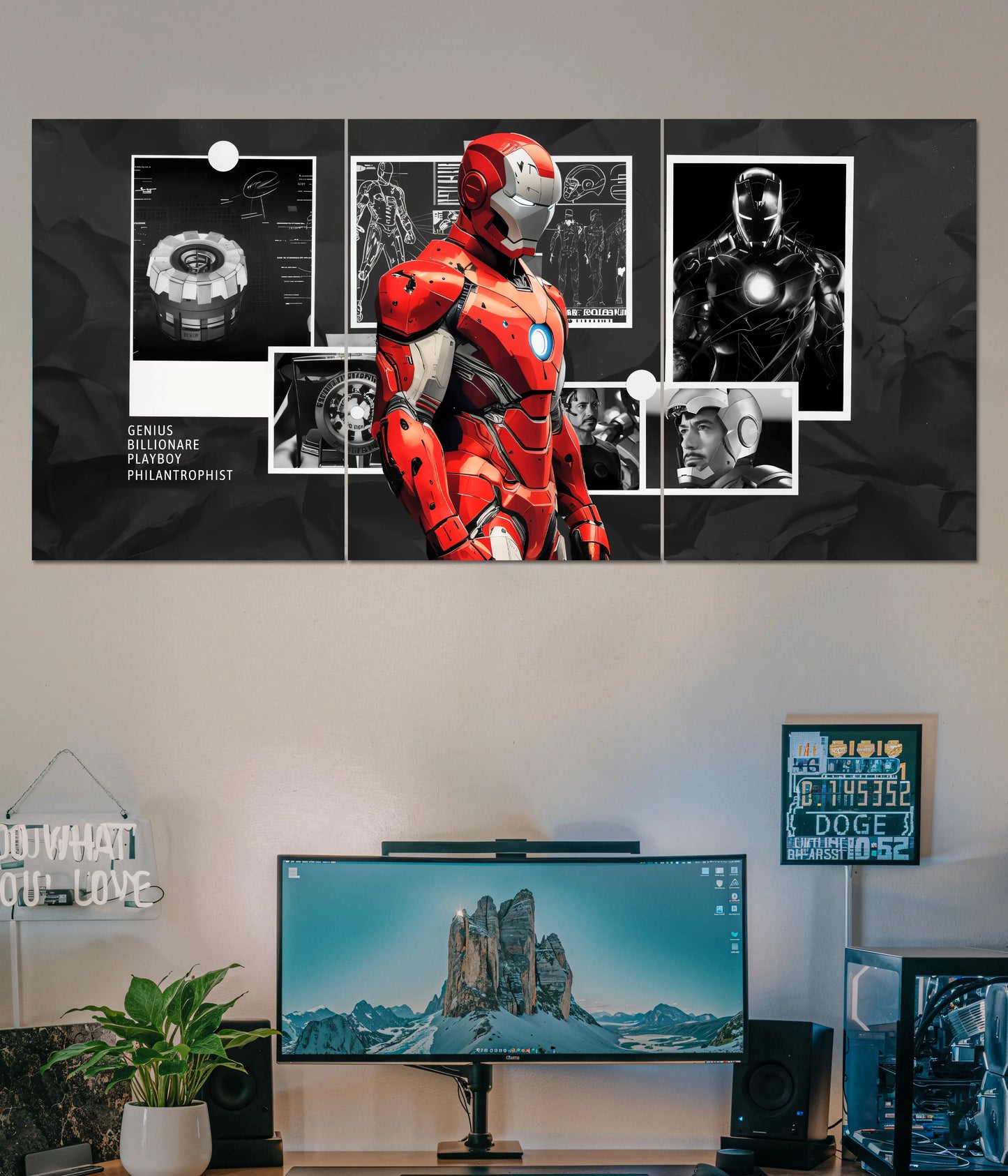 Iron Man Suit Split Poster Main Image - Everanta