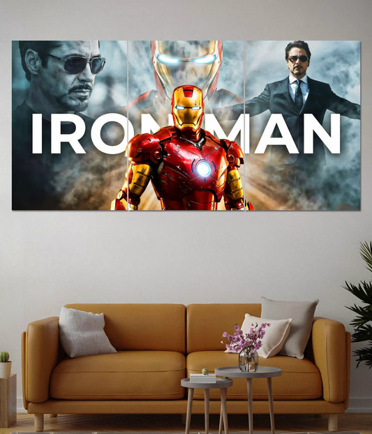 Iron Man Tony Stark Cinematic Split Poster - Everanta