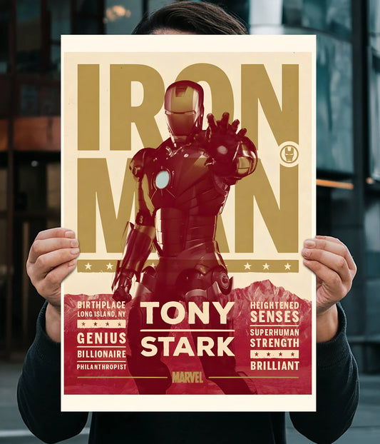 Iron Man Wall Poster – Tony Stark Genius Billionaire Marvel Art Main Image - Everanta