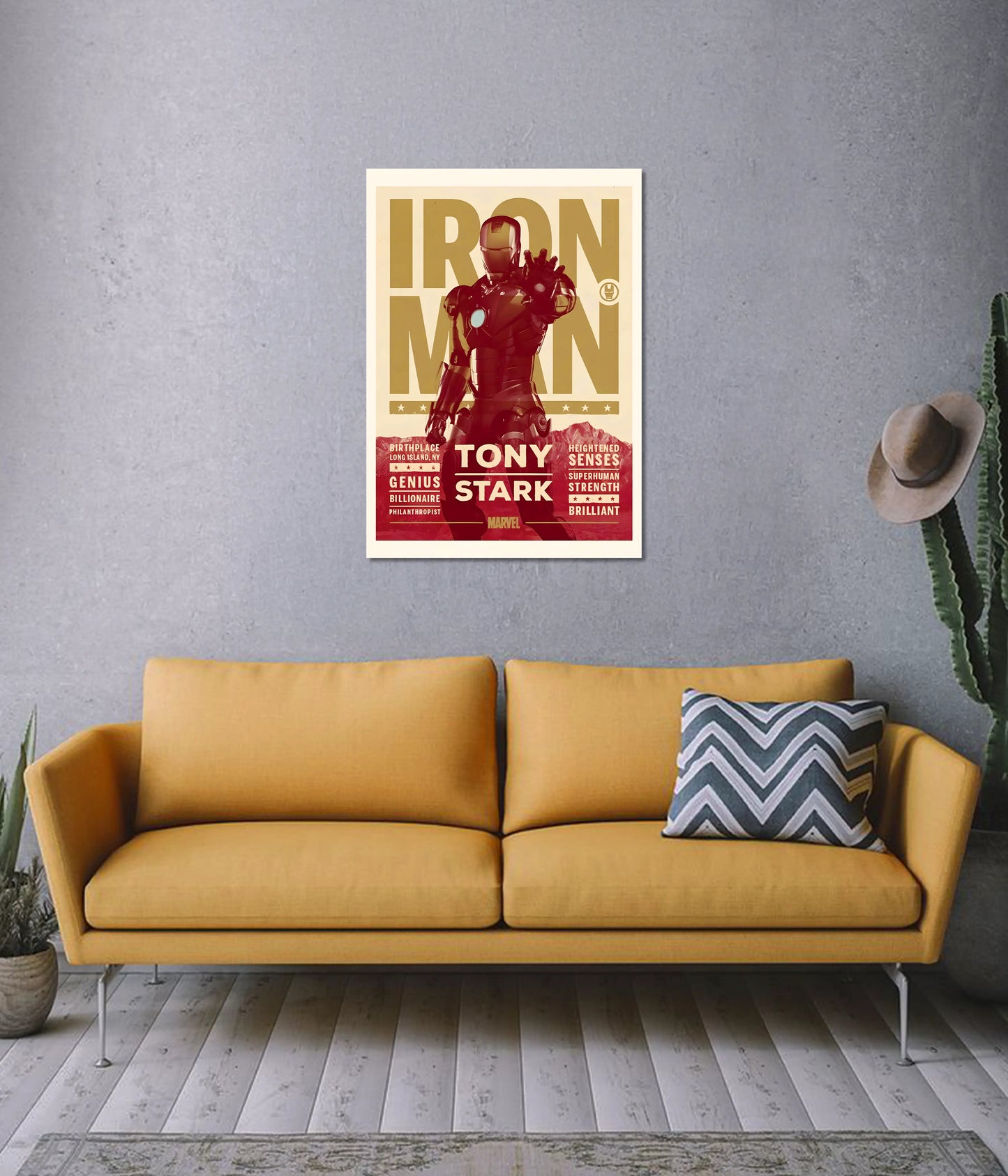 Iron Man Wall Poster – Tony Stark Genius Billionaire Marvel Art on Wall - Everanta