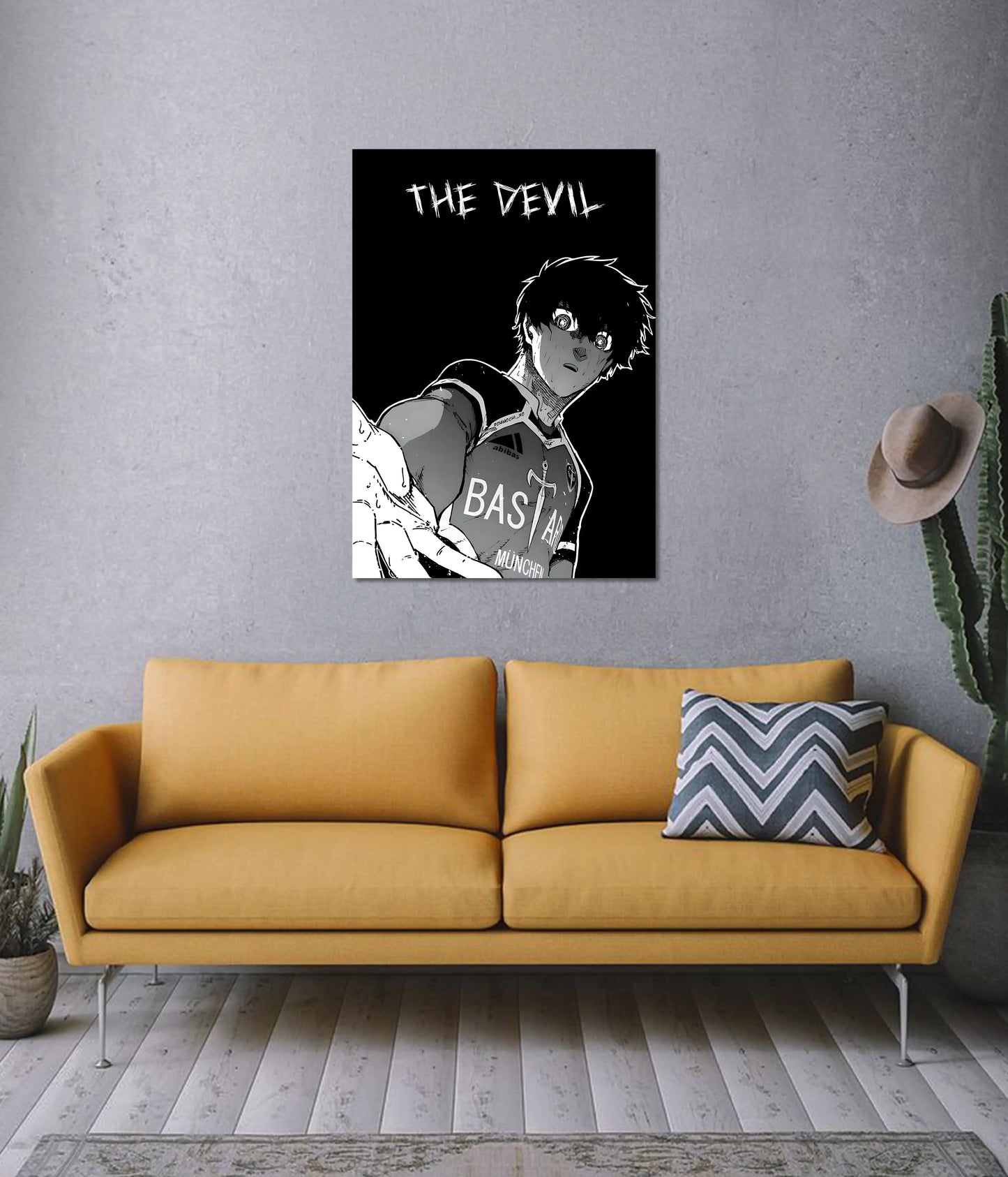 Isagi Yoichi ‘The Devil’ – Blue Lock Anime Poster on Wall - Everanta