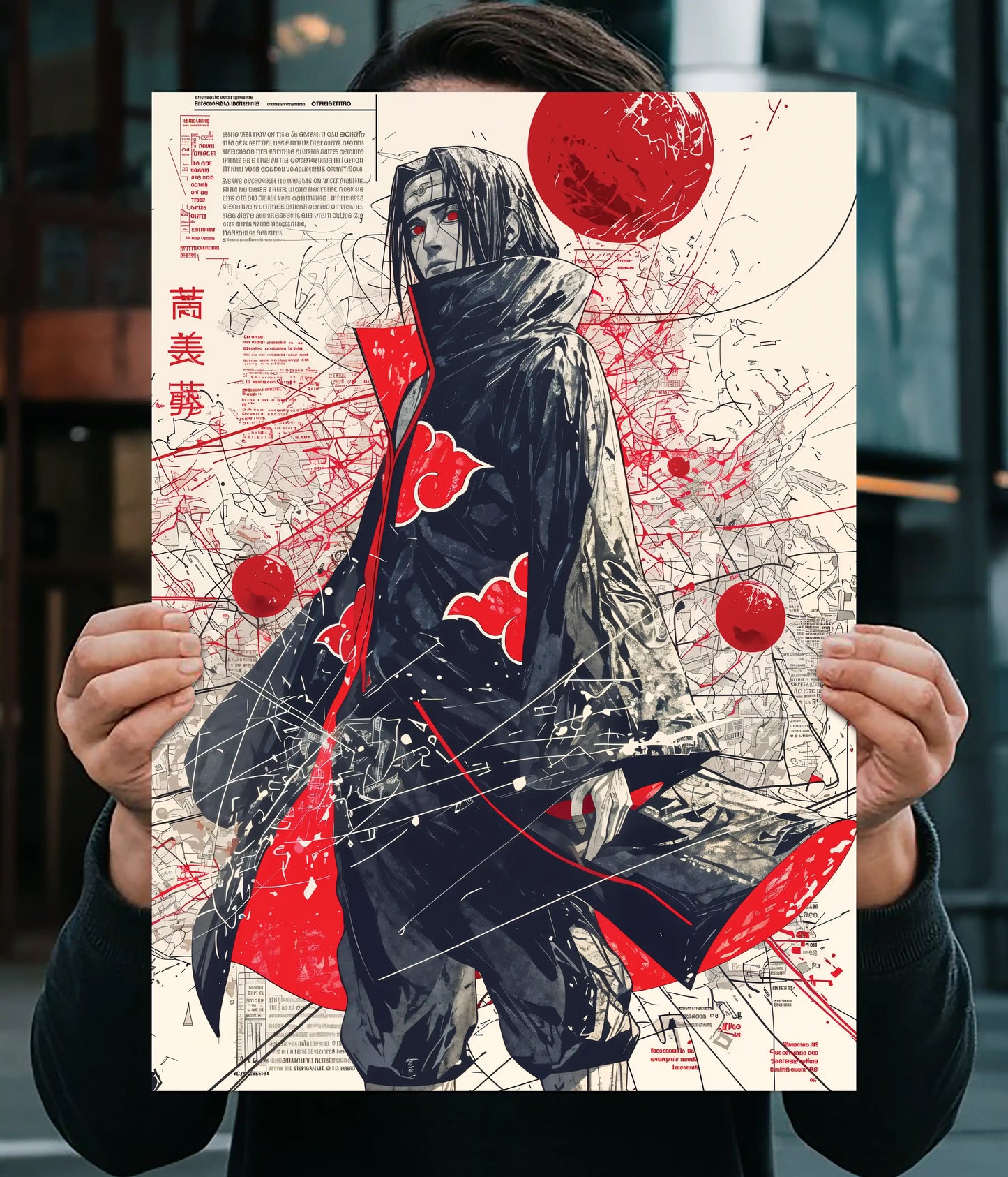 Itachi Uchiha Akatsuki Art Poster Main Image - Everanta