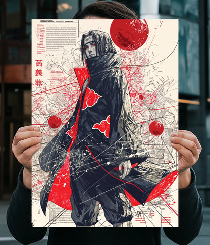 Itachi Uchiha Akatsuki Art Poster Main Image - Everanta