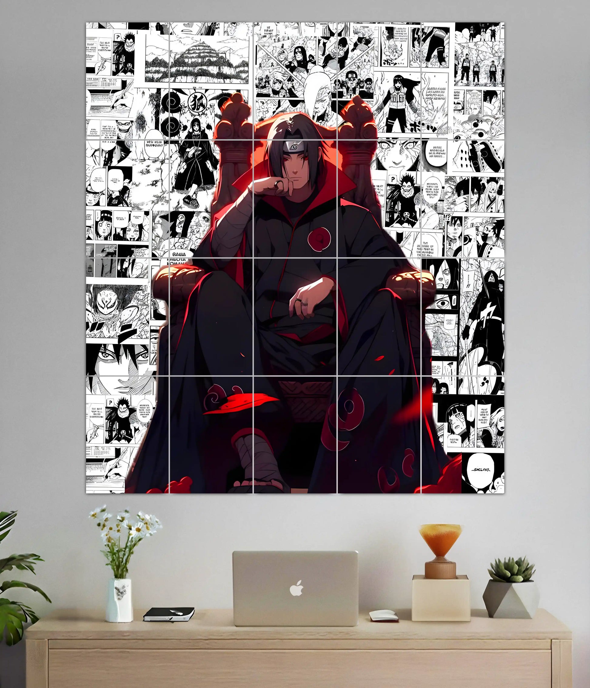 Itachi Uchiha – Akatsuki Throne 20-Piece Split Poster Main Image - Everanta