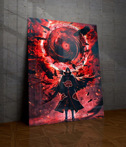 Itachi Uchiha – Eternal Genjutsu Metal Poster Main Image - Everanta