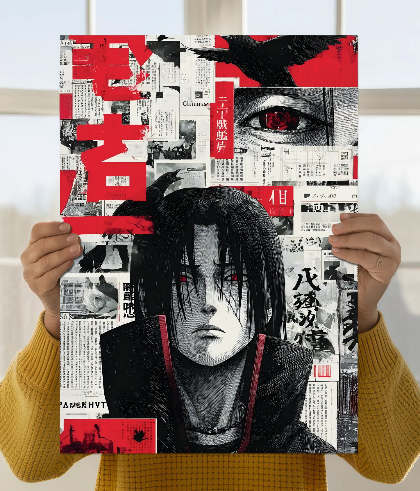 Itachi Uchiha Red Aesthetic Wall Poster Main Image - Everanta