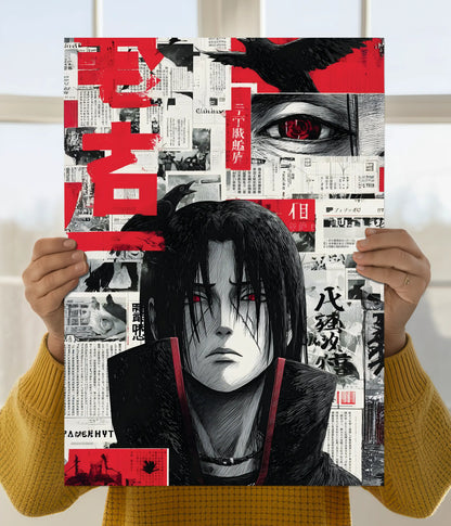 Itachi Uchiha Red Aesthetic Wall Poster Main Image - Everanta