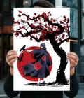 Itachi Uchiha Red Moon Wall Poster