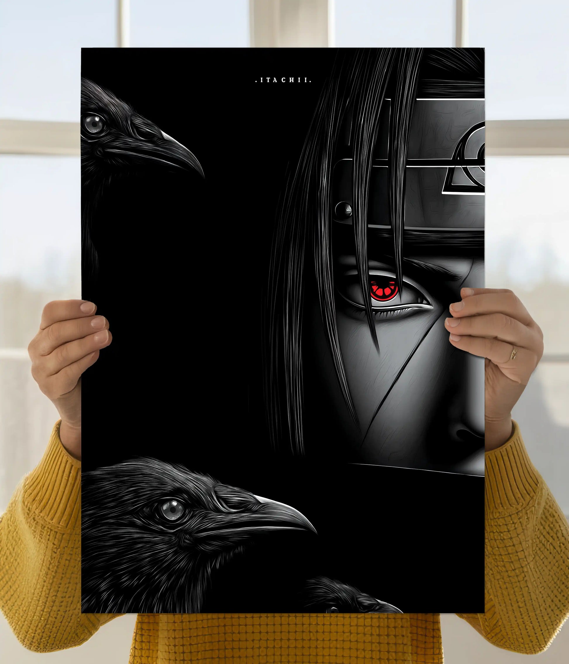 Itachi Uchiha – Silent Shadow Sharingan Poster Main Image - Everanta