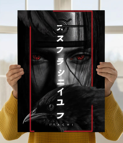 Itachi’s Last Gaze – Crow Naruto Poster Main Image - Everanta