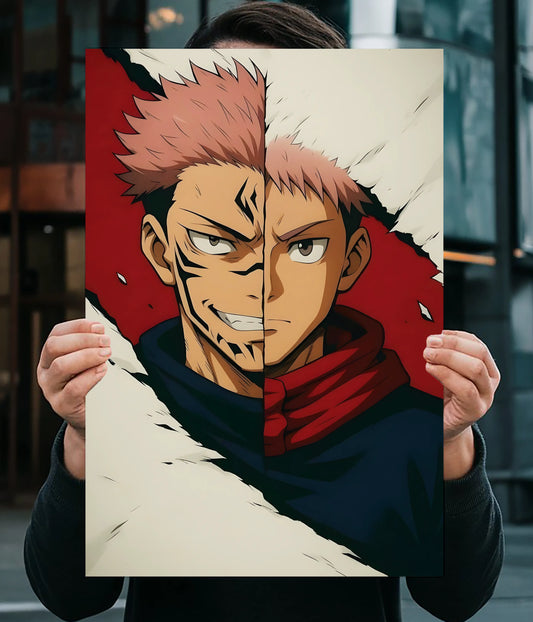 Itadori & Sukuna Duality – Jujutsu Kaisen Wall Poster Main Image - Everanta