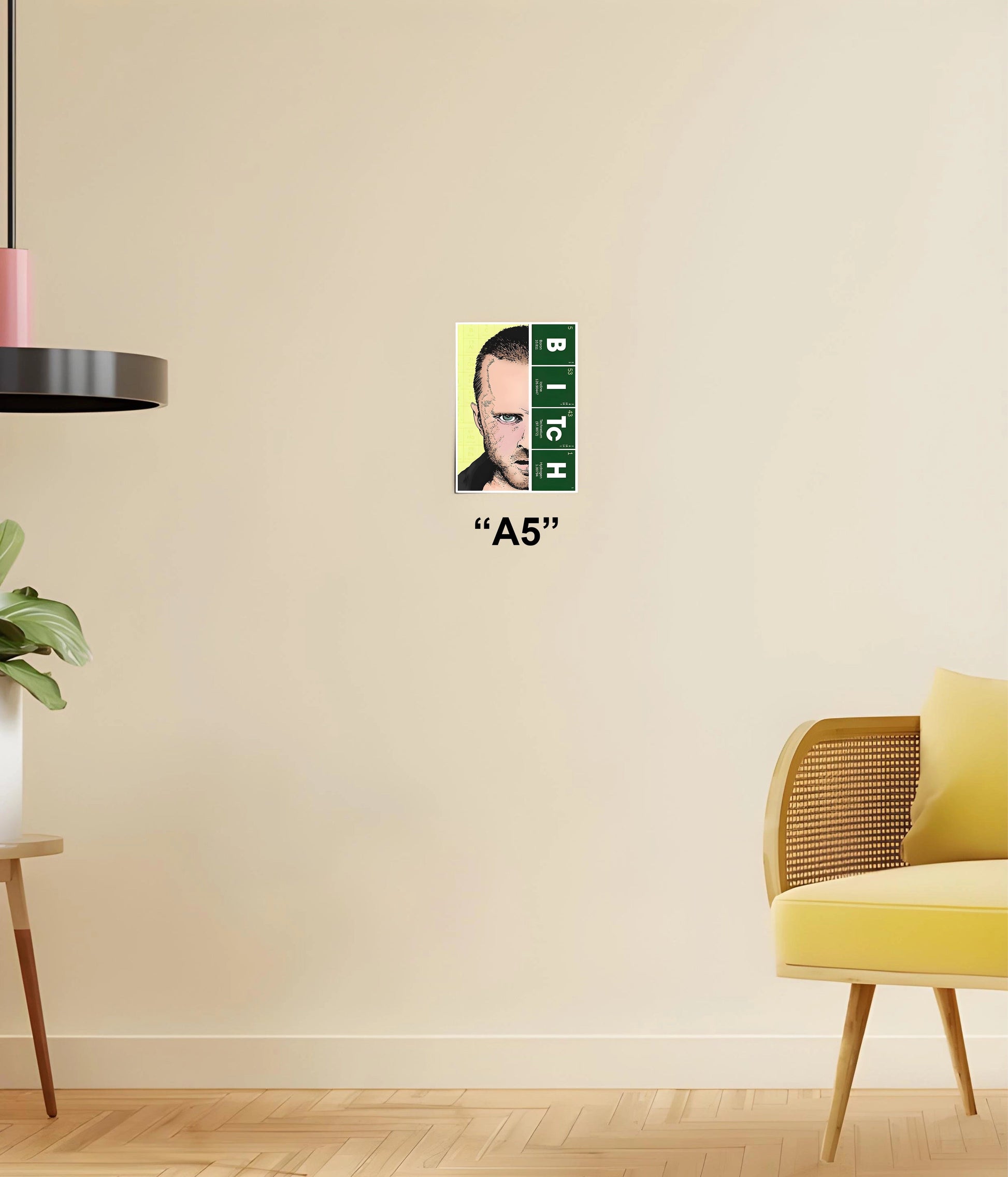 Jesse Pinkman 'BITcH' From Breaking Bad Poster A5 Size - Everanta