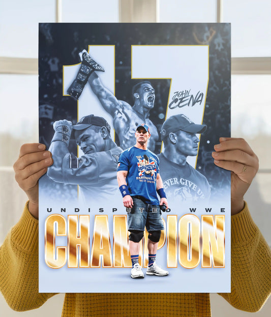 John Cena Undisputed Champion WWE Poster Main Image - Everanta