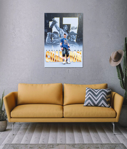 John Cena Undisputed Champion WWE Poster on Wall - Everanta